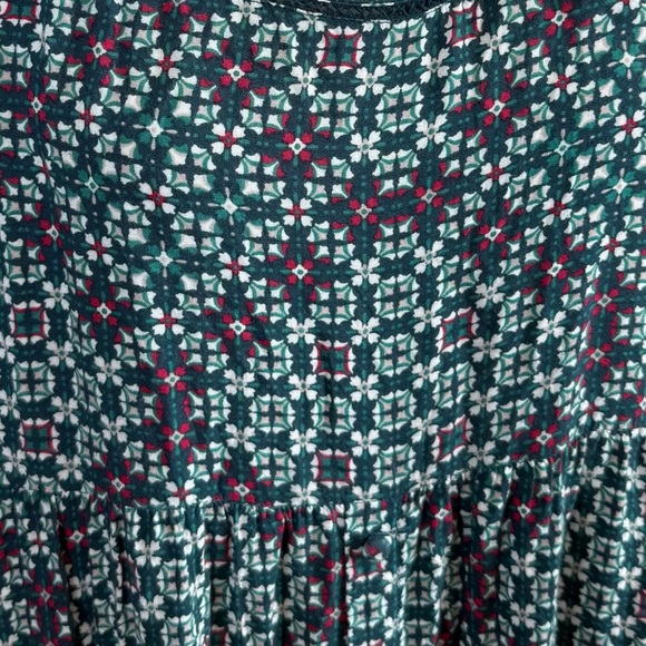 Roxy Start Something Green Pink Strappy Maxi Dress Lightweight Boho Tie Back XL - Picture 4 of 15